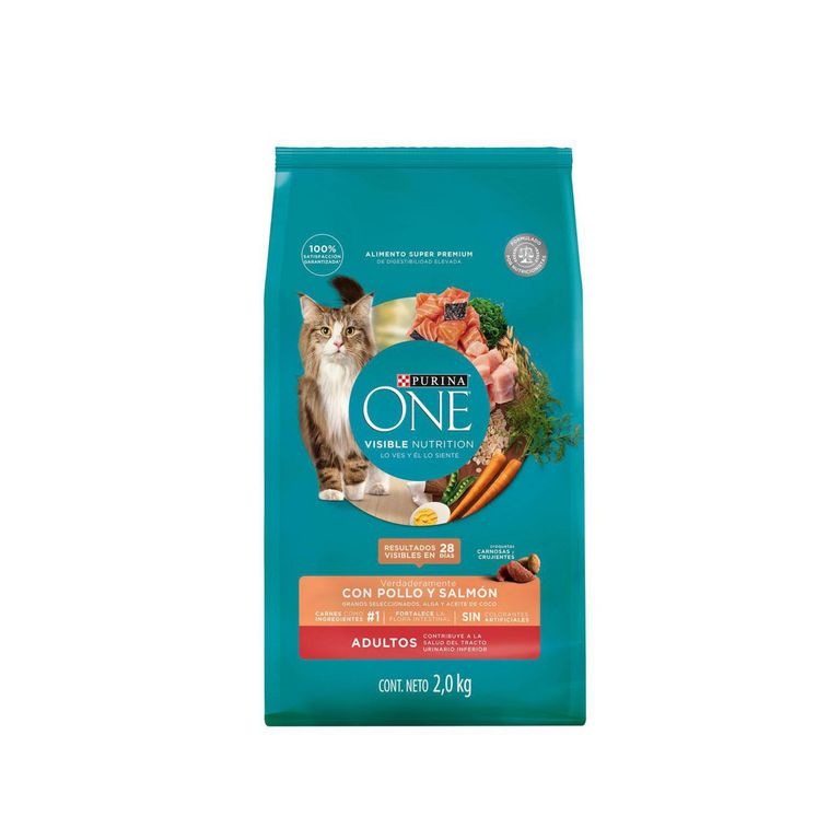 Alimento Super Premium para Gato One Pollo y Salmón 2kg
