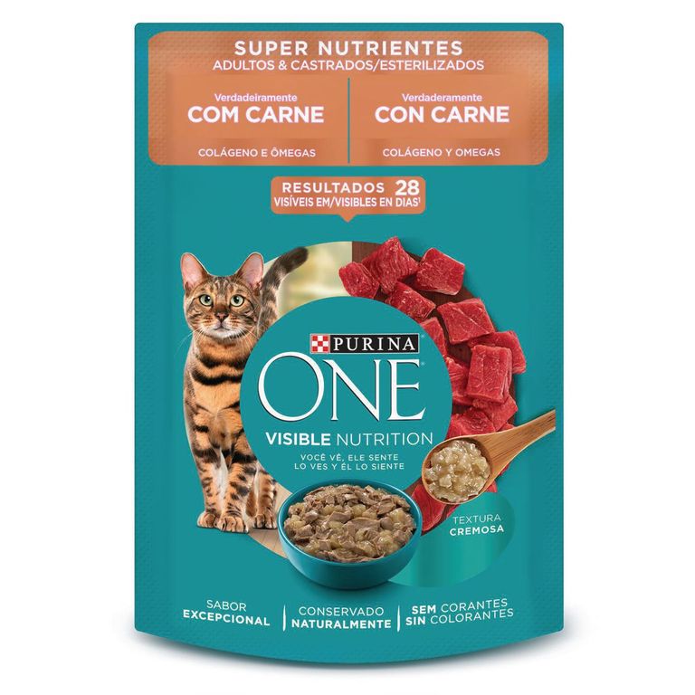 Alimento para Gato One Adulto Carne 85gr