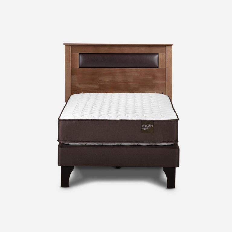 Dormitorio Cama Ergo-T New 1.5 Plazas + Respaldo Ferrara