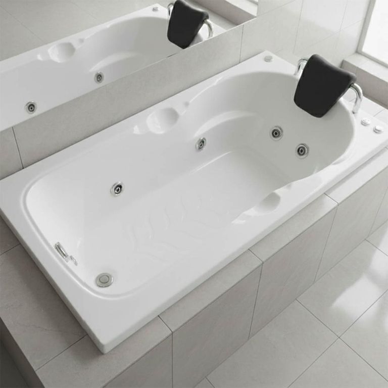 Tina Hidromasaje Rectangular Bambina 151x82cm Blanca