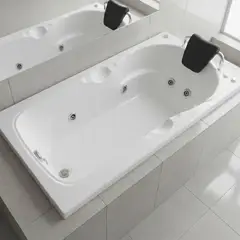 CUBA&SPA - Tina Hidromasaje Rectangular Bambina 151x82cm Blanca