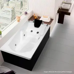 CUBA&SPA - Tina Hidromasaje Rectangular Nader 150x80cm Blanca