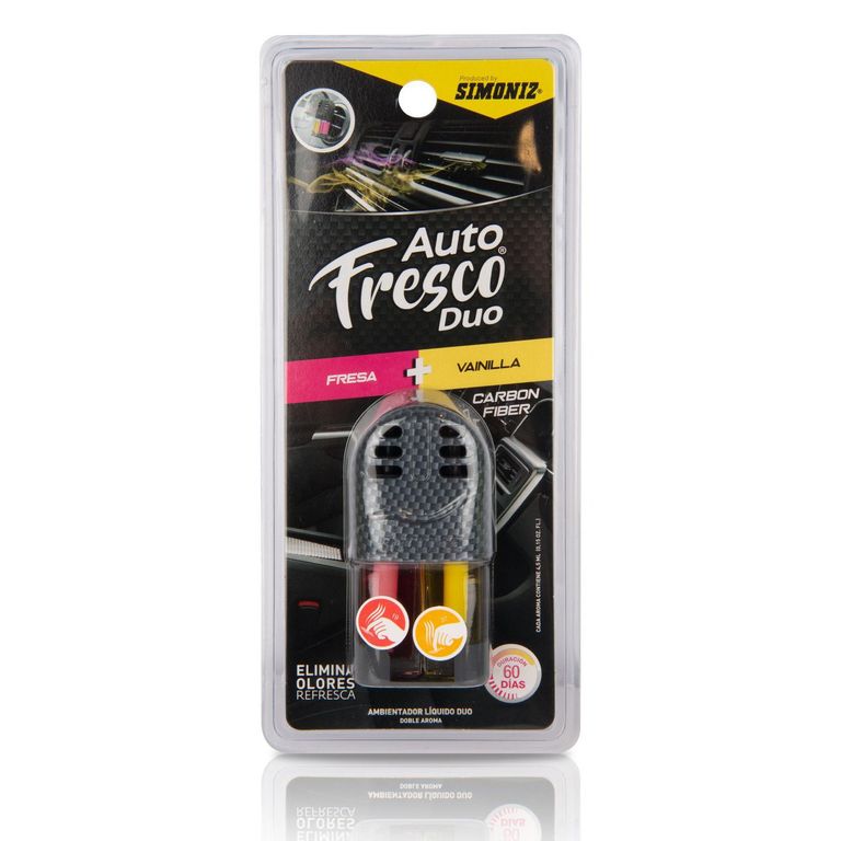 Ambientador Líquido Dúo SIMONIZ Auto Fresco Fresa y Vainilla 4,5ml