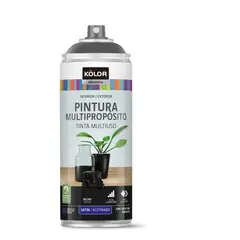KOLOR - Pintura Spray Negro Satinado 400 Ml