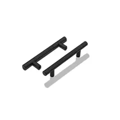 FIXSER - Jalador Inoxidable Negro Redondo 96mm
