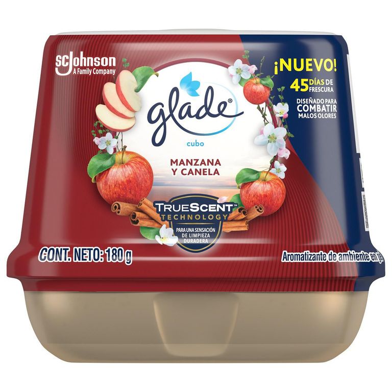 Ambientador Glade En Pote Manzana Canela 180Ml