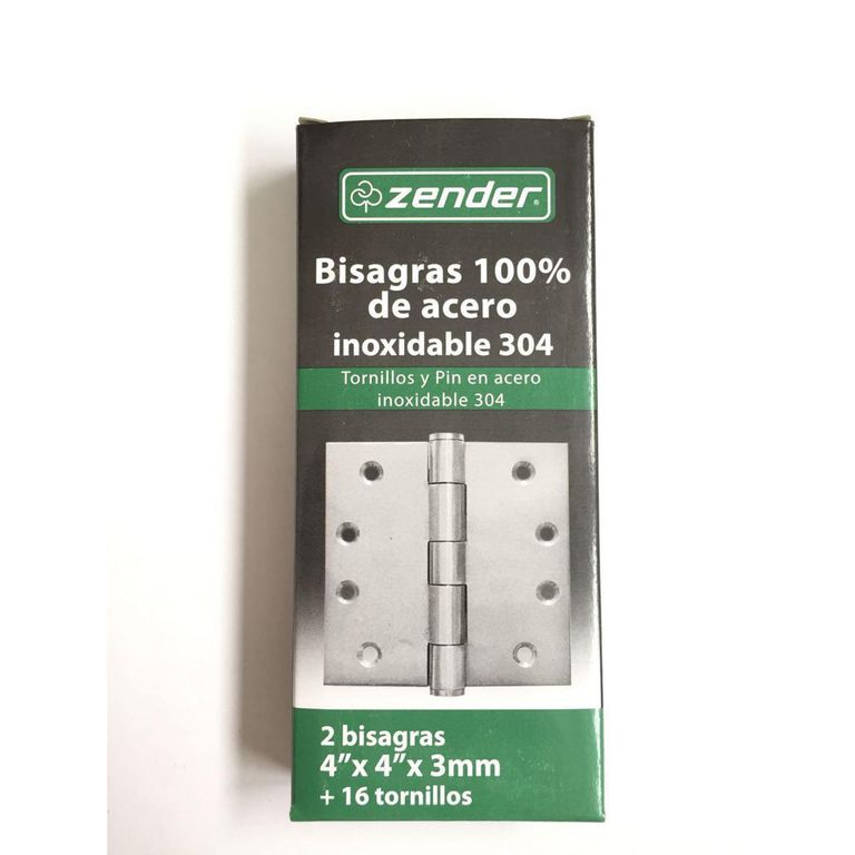Bisagra de Acero S304 4x4x3" x 2 und