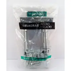 ZENDER - Bisagra Zincada 4x3" x 3 und