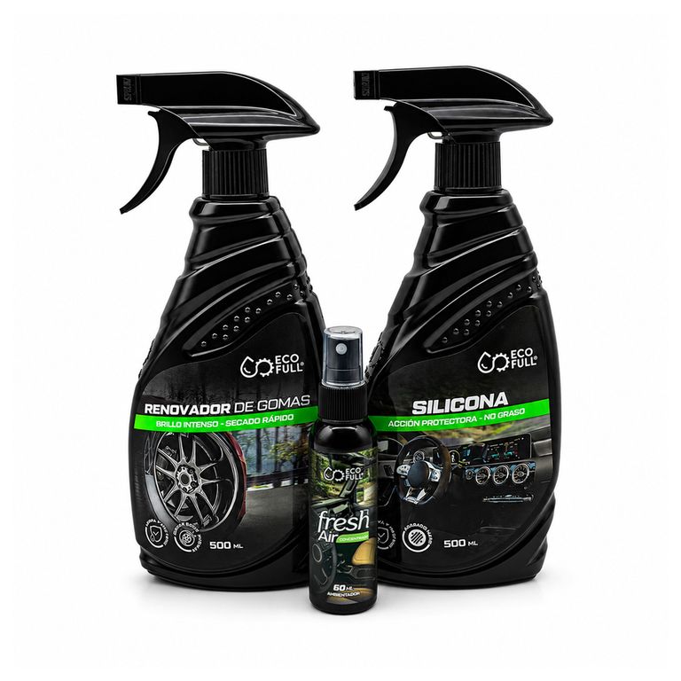 Pack Renovador De Gomas + Silicona + Ambientador ECOFULL