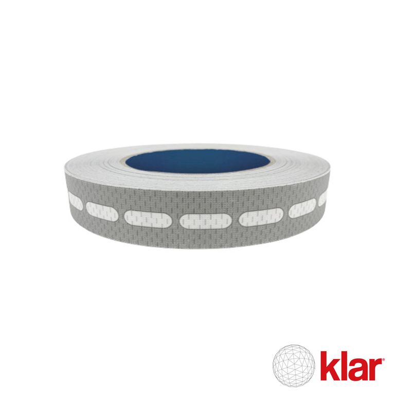 Cinta microperforada Klar para policarbonato 25 mm x 11 m