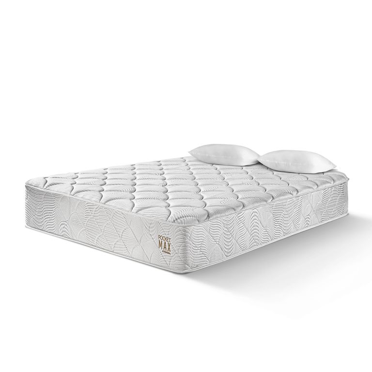 Colchón Pocket Max King + 2 Almohadas + Protector