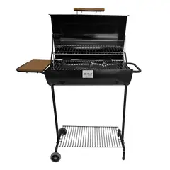 MR BEEF - Parrilla a Carbón 65X65x115 CM + Bandeja