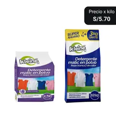 KLEINE WOLKE - Detergente Matic En Polvo Kleine 10Kg + Detergente en Polvo Kleine 4Kg