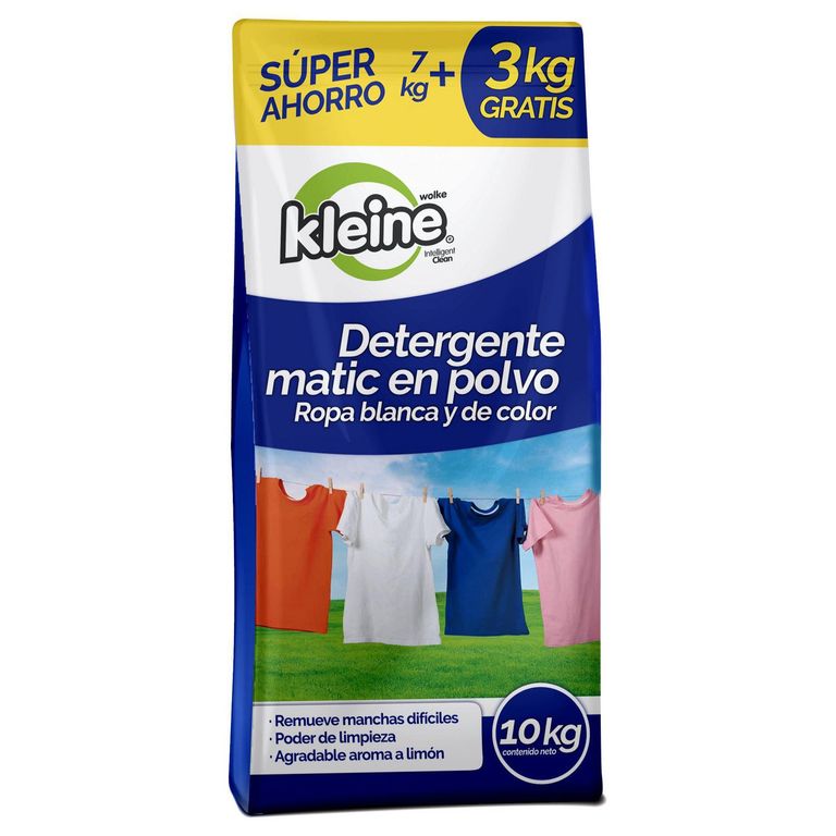 Detergente Matic en Polvo Kleine Limón 10Kg