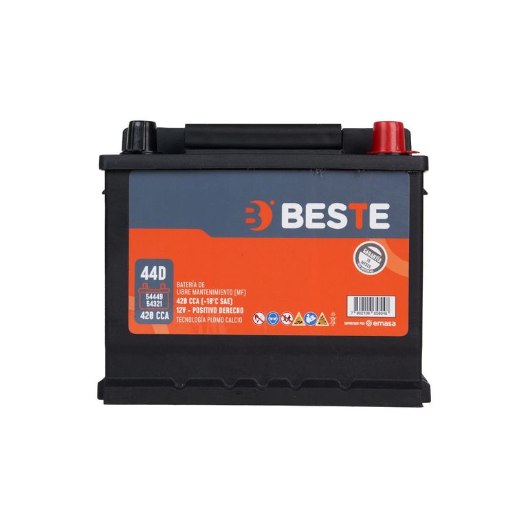 Batería para Auto Beste 54459 LB1 (44AH/420A)