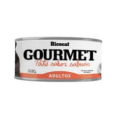 RICOCAT - Gourmet Alimento Gatos 3oz Pate con Salmón