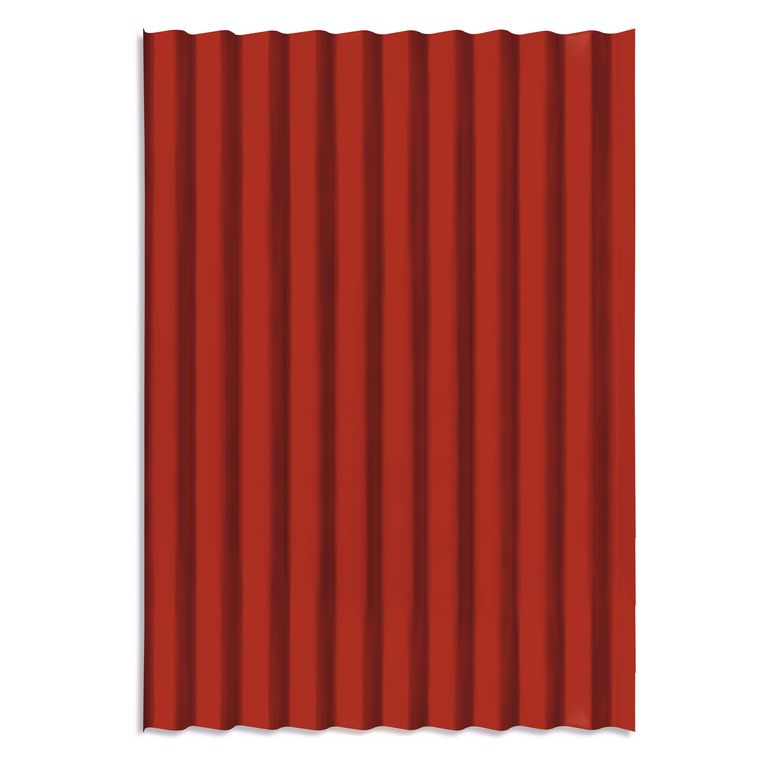 Calamina Acero Galvanizado Rojo 80 x 360 x 0.023 Aceros Arequipa
