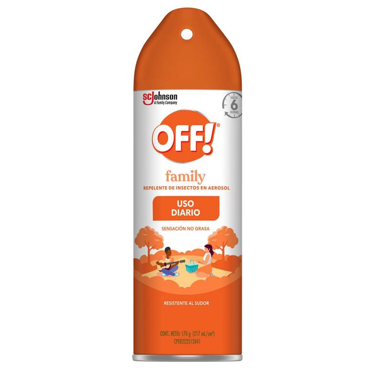 Repelente Aerosol OFF Family 170gr/12MX