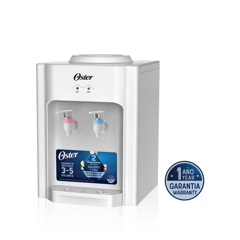 Dispensador de Agua Eléctrico Oster 3-5 Gal OS-PWDA233W Blanco