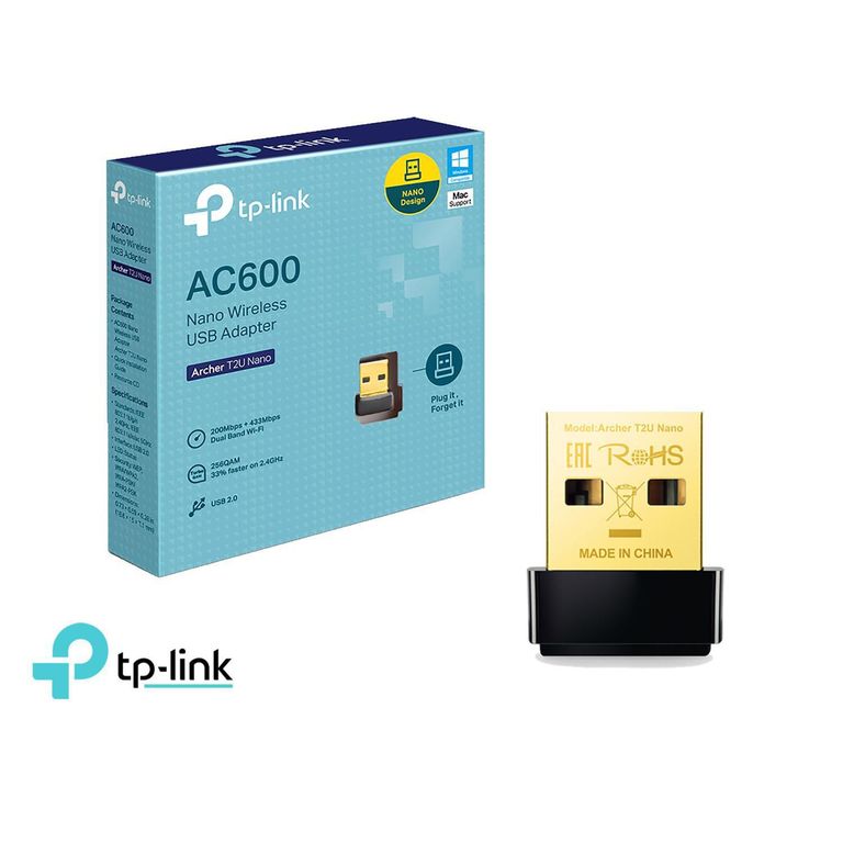 Adaptador TP-Link Wifi Usb 600mbps Tplink Tl-archer T2u Nano