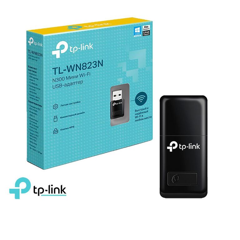 Mini Adaptador TP-Link Usb Wifi 2,4 GHz N De 300mbps Tl-wn823n