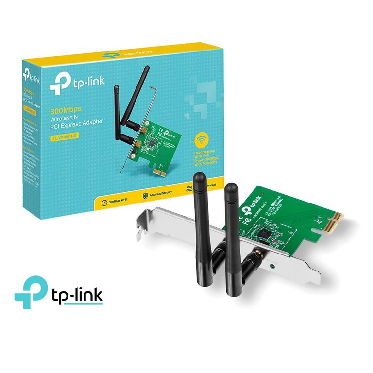 Tarjeta de Red TP-Link Pci Wifi 300mbps Tl-wn881nd