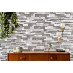 LAMOSA - Fachaleta Cerámica Hamburgo Gris 30x45cm 1.51m2 para Muro