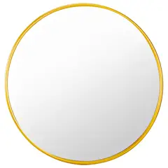 AMERICAN FURNITURE - Espejo de Baño Circular con Marco Oro