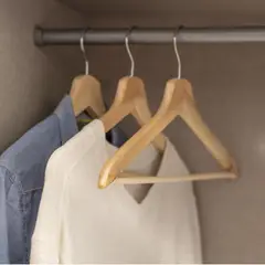 JUST HOME COLLECTION - Set 8 Colgadores de Ropa de Madera