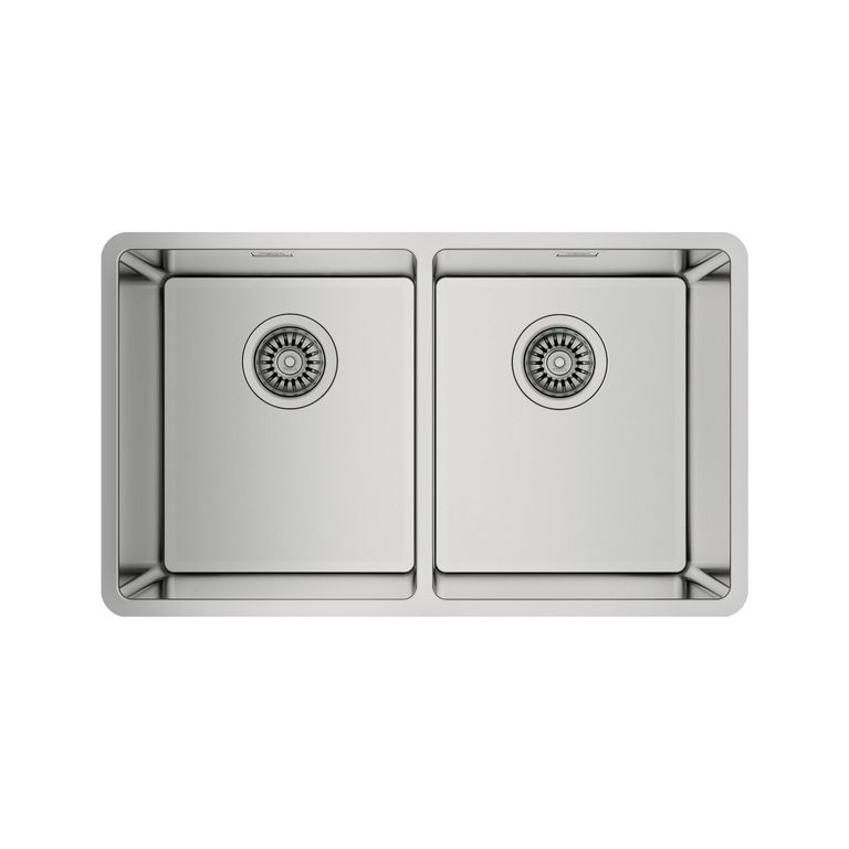 Lavadero de Cocina Acero Inoxidable Teka 2 Pozas Be Linea RS15 2C 740 C/R.