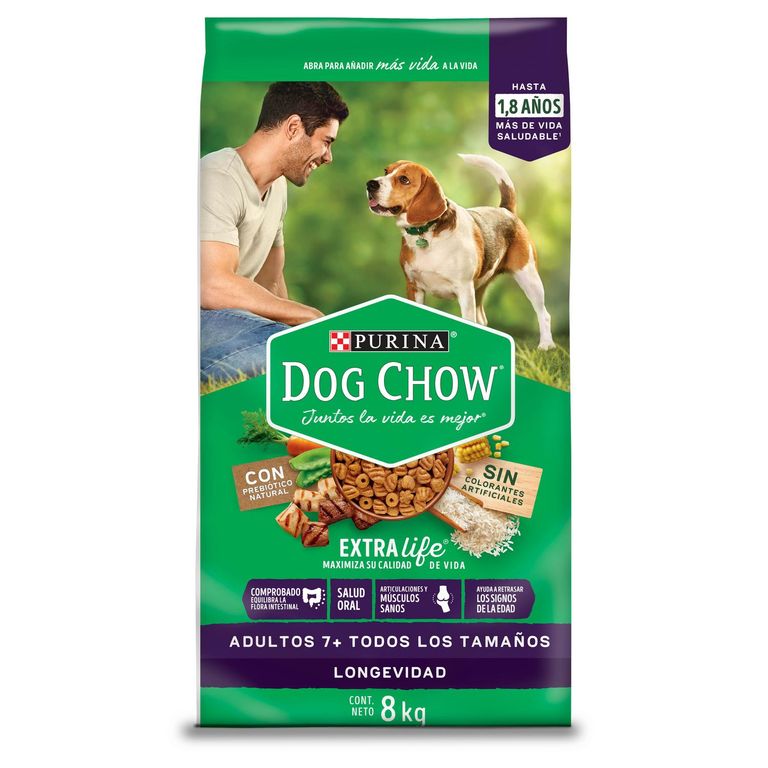 Dog Chow Longevidad Croquetas para Perros 8 kg
