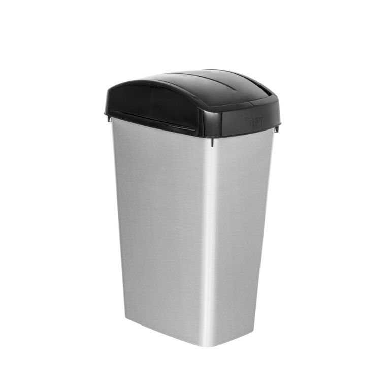 Papelera de Polipropileno Reyplast Metalizado 25L