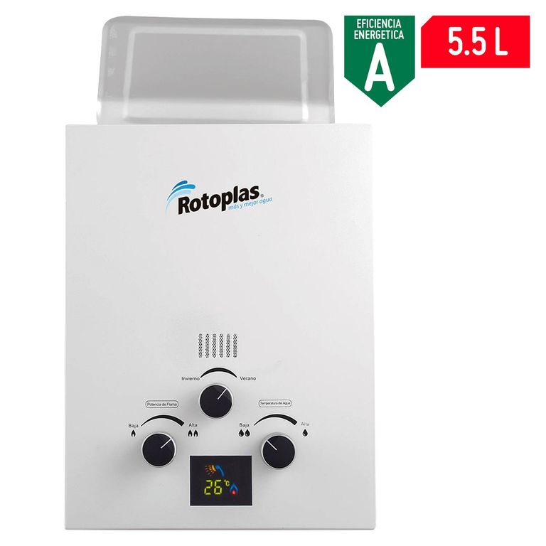 Terma a Gas GLP Rotoplas Tiro Natural 5.5 LT