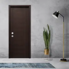 ARES - Puerta Principal Senegal HDF 4Mm Hr Pet Txt Wengue Mix 42X800X2070Mm Relleno Sauerland Tubular Embolsado