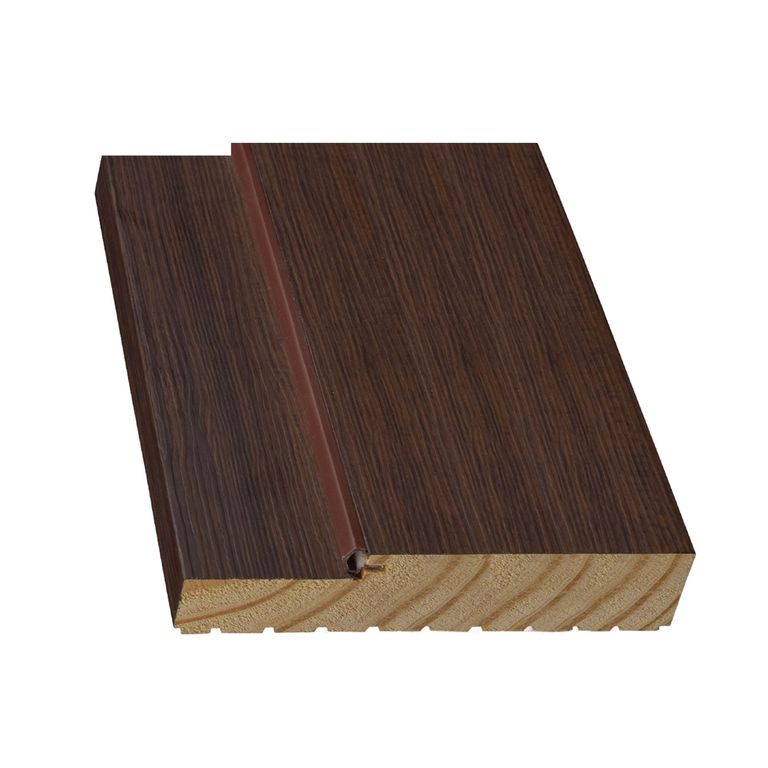 Marco Senegal Pino Finger Clear C/. Pet Wengue Mix Recto 32X90X2120Mm (Vano 100) C/Rebajo 49 C/Burlete Simple
