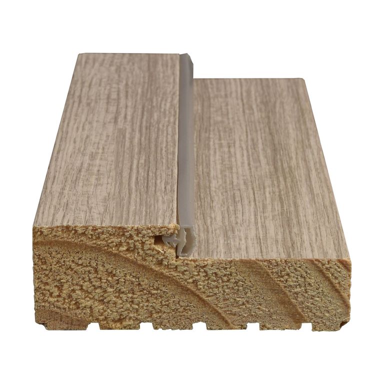 Marco Montreal Pino Finger Clear C/Pet Txt Teka Mix Recto 32X90X2120Mm (Vano 100) C/Rebajo 49 C/Burlete Simple