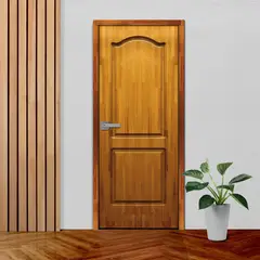 ARES - Puerta de madera Principal Rocio Solida Alistonada Pino 40X750X2070Mm Embolsado