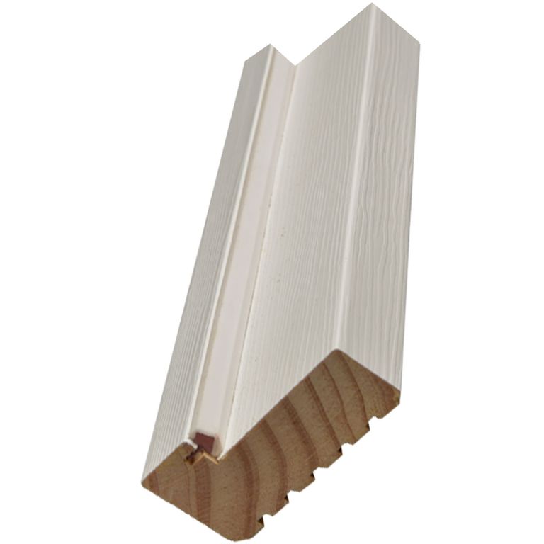 Marco Riga Pino Finger Clear C/Pet Txt Blanco Mix Recto 32X90X2120Mm (Vano 100) C/Rebajo 49 C/Burlete Simple