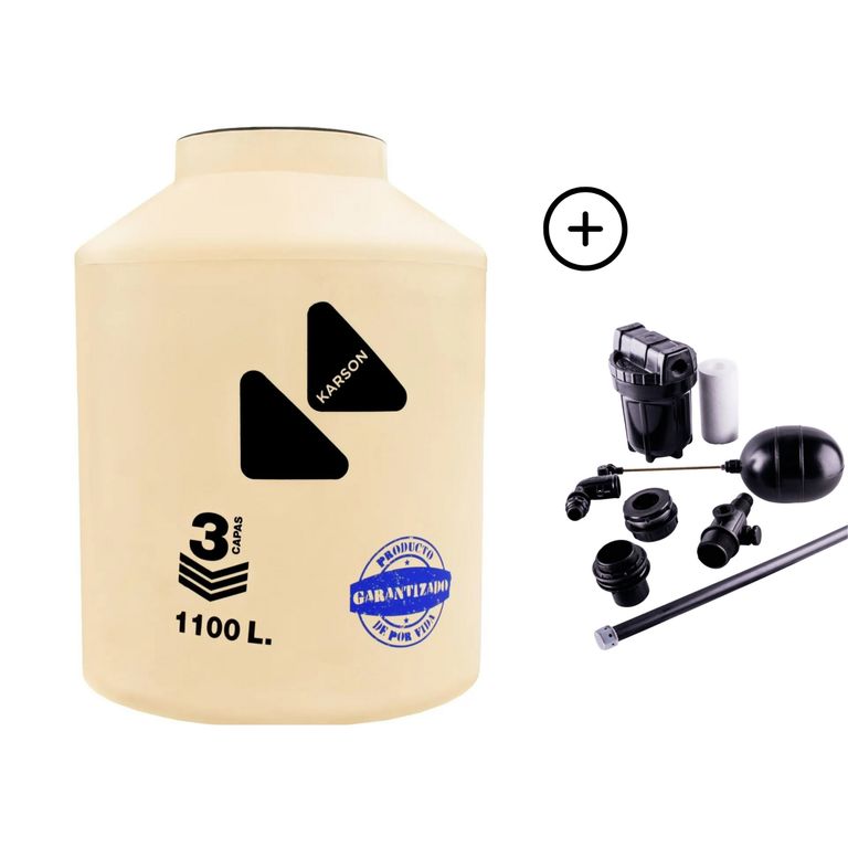 Tanque de Agua Arena Karson 1100 L + Accesorios