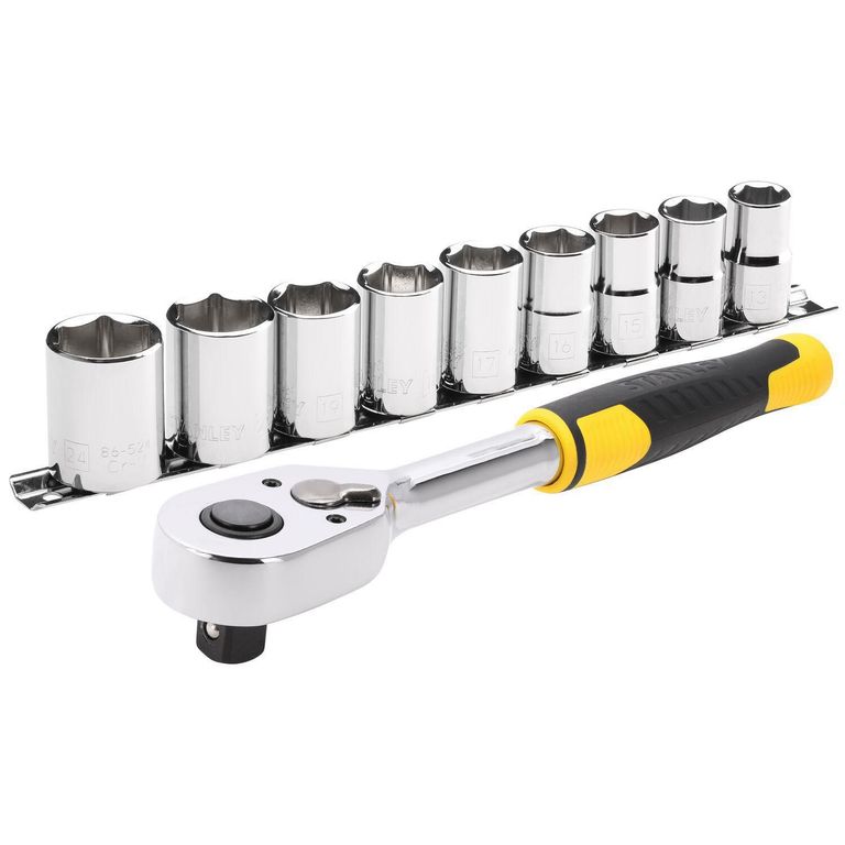Ratchet de 72 dientes y juego de dados Stanley