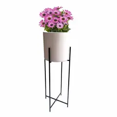 undefined - Porta Macetas de Pie Recto 70cm Metal