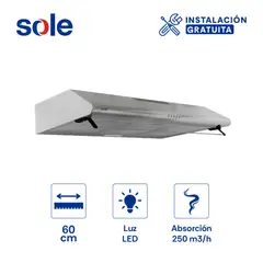 SOLE - Campana Extractora Hera 80 Cm