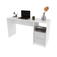 BONNO - Escritorio Blanco Melamina Coleman
