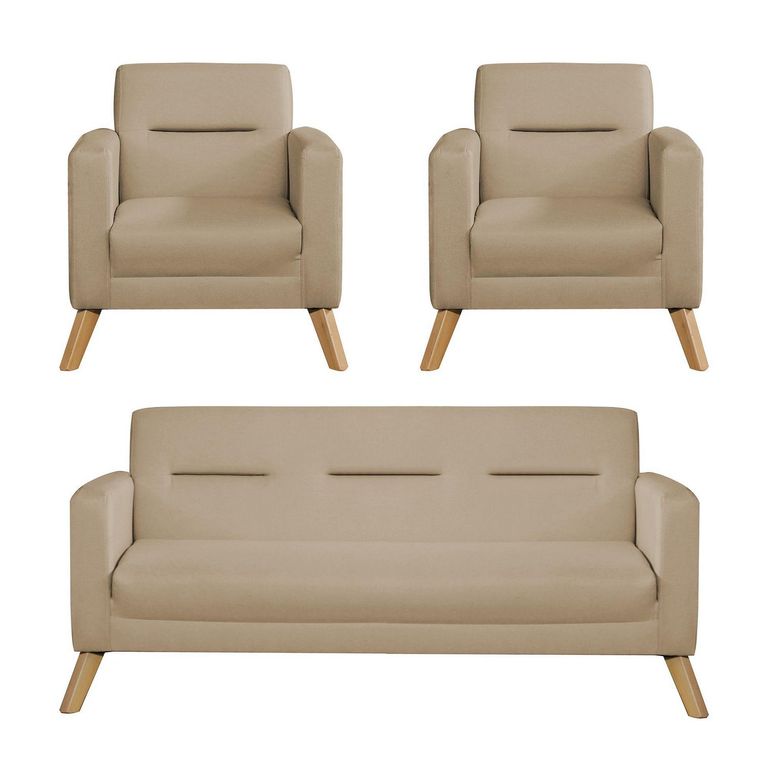Juego de Sala 3-1-1 Cuerpos Bolzano Beige
