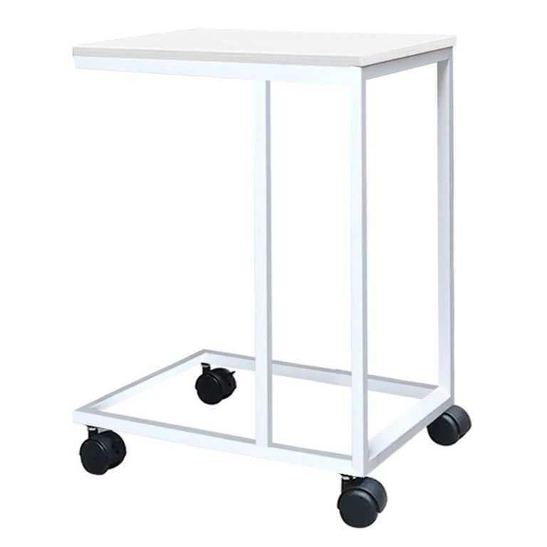 Muebles Auxiliar con Garrucha Blanco