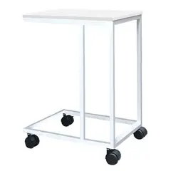 ZIYAZ - Muebles Auxiliar con Garrucha Blanco