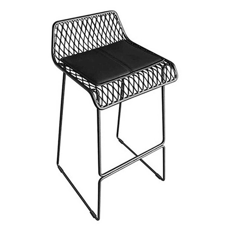 Silla Bar 500 Grados con Cojín Negro H65