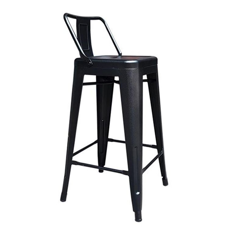 Silla Bar Vintage Negro H66