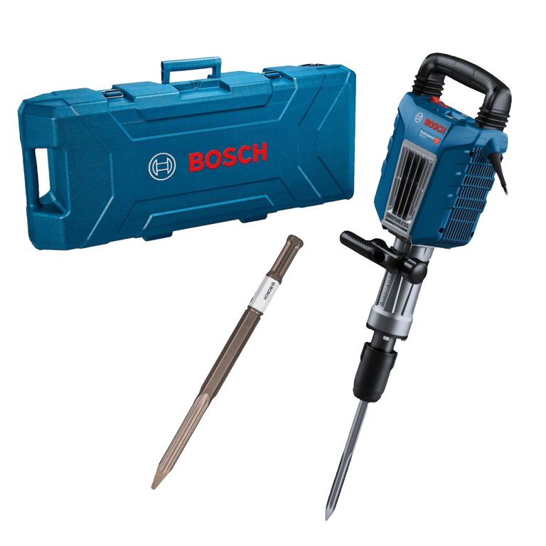 Martillo Demoledor Bosch GSH 14 C 1750W + Maletín de Plástico + Cincel HEX 22 400MM