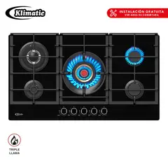 KLIMATIC - Cocina Empotrable a Gas 5 Hornillas Klimatic VULCANO
